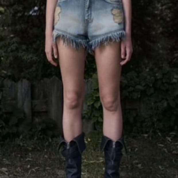 보헤미안서울 데미지 쇼츠 M 연청