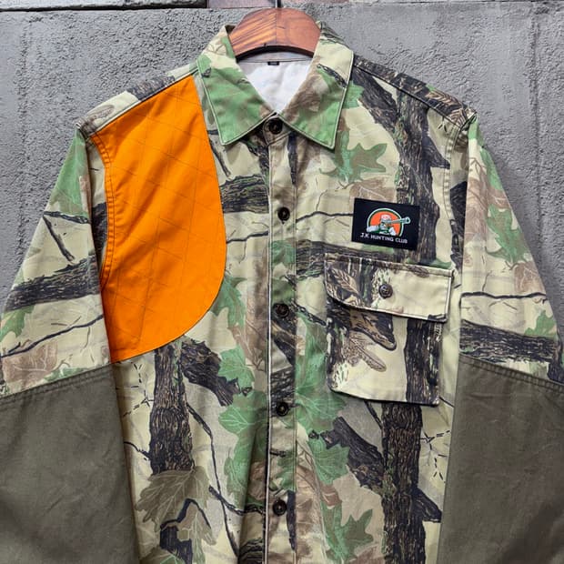 J.K HUNTING CLUB 리얼트리 카모 셔츠 (L)  