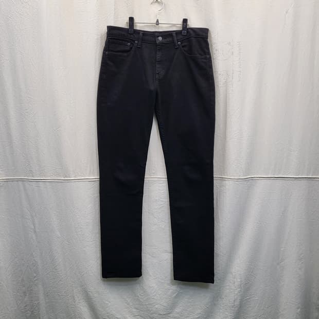 리바이스 511 블랙 데님 청바지 블랙진