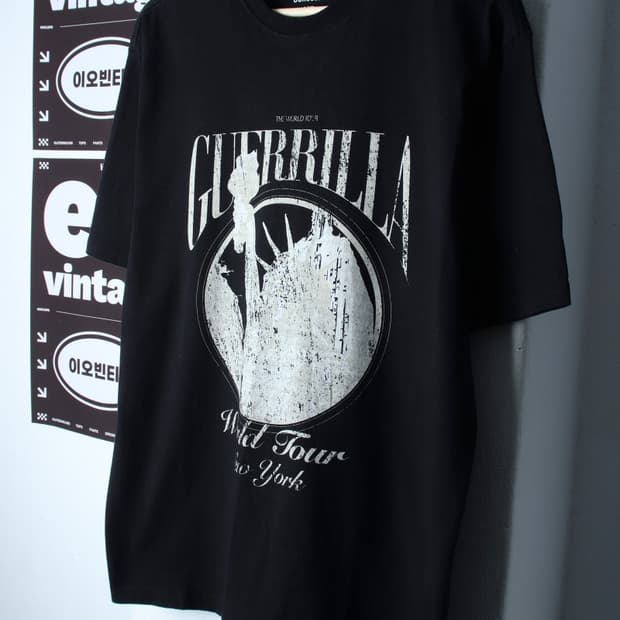 (L-XL) 아워스코프 반팔 티셔츠 빈티지프린팅 올드스쿨-H35445
