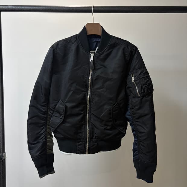 알파 인더스트리 x 라이풀 ma1 리버시블 항공 플라이트 자켓