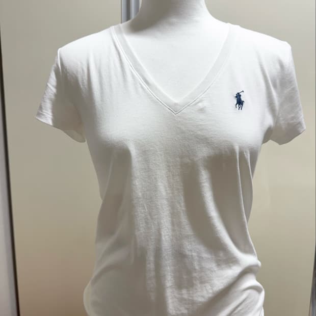 폴로랄프로렌 브이넥 여성 반팔티 s
