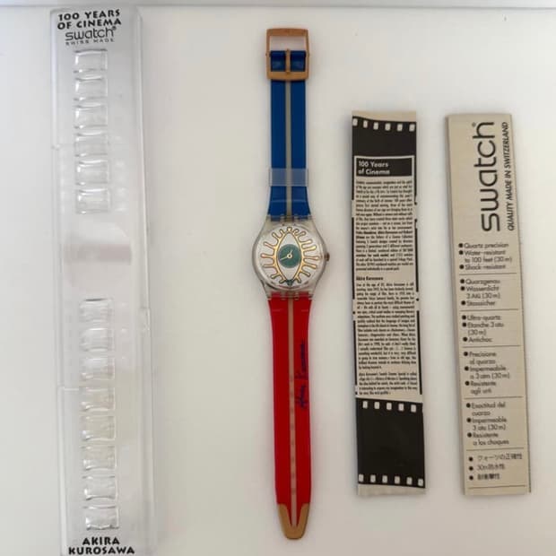95년판)빈티지 스와치 영화 100주년 기념 구로사와 아키라 시계