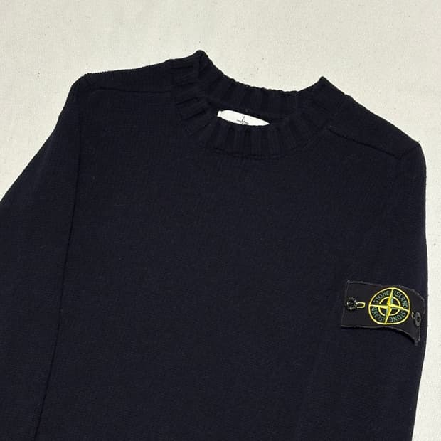 M 스톤아일랜드 네이비 울 니트