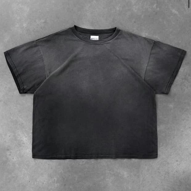 아킴보 클럽 akimbo 체인피커 싱글스티치 티셔츠 페이디드 블랙 L