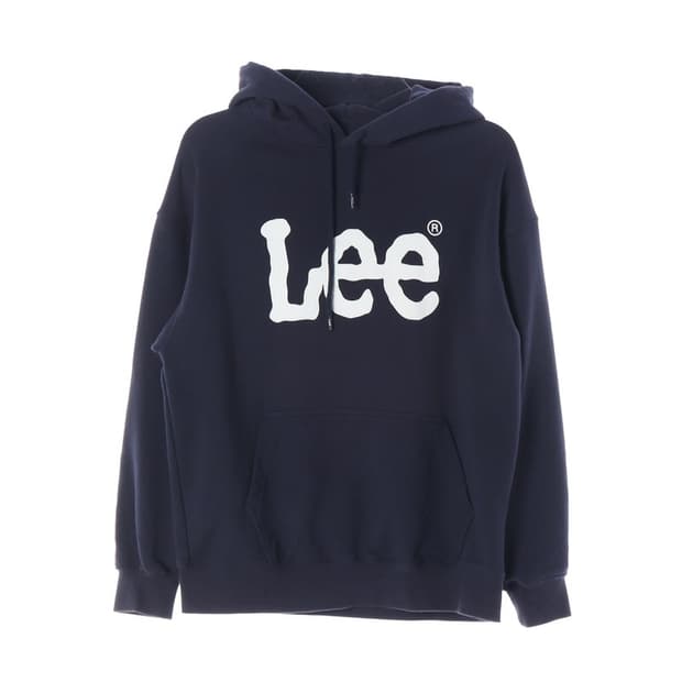 Lee 빅로고 네이비 스웻 후드티 S
