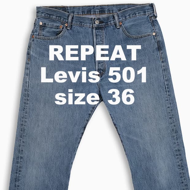 빈티지 리바이스 501 중청 36 인치 LV50136517