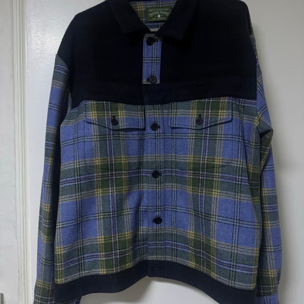 데님티어스 울 플레이드 셔츠