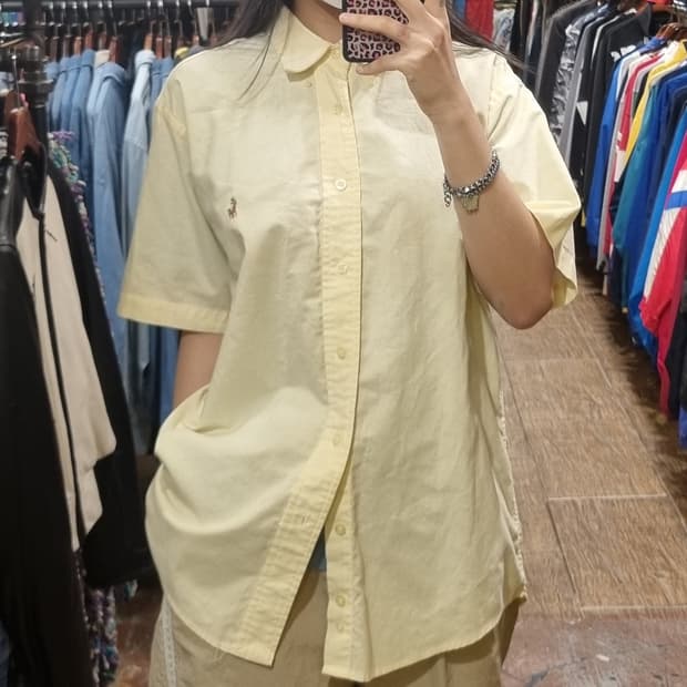 [Hi] 폴로 반팔 셔츠 옐로우