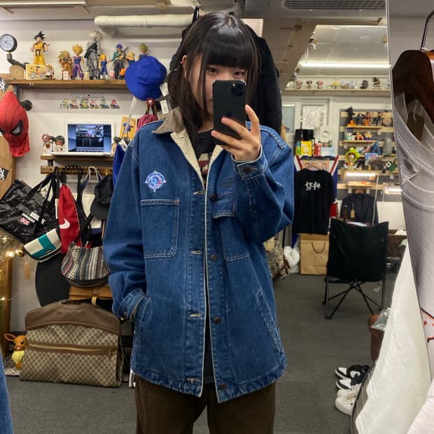 빈티지 데님 워크 자켓 (canada)