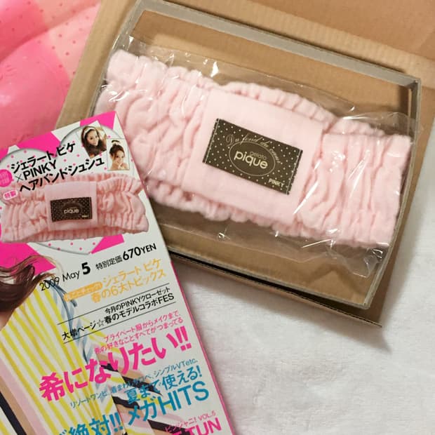 젤라또피케 헤어밴드 갸루 일본잡지부록