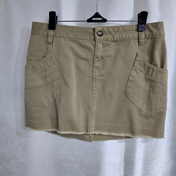 폴로랄프로렌 베이지 면 미니스커트 (1792)