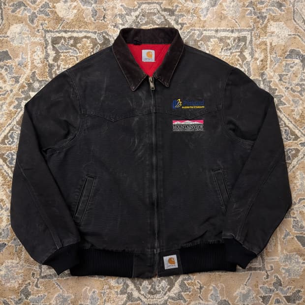 [칼하트] 90s 빈티지 J14 산타페 커스텀 블랙 자켓 오버핏 (XL)