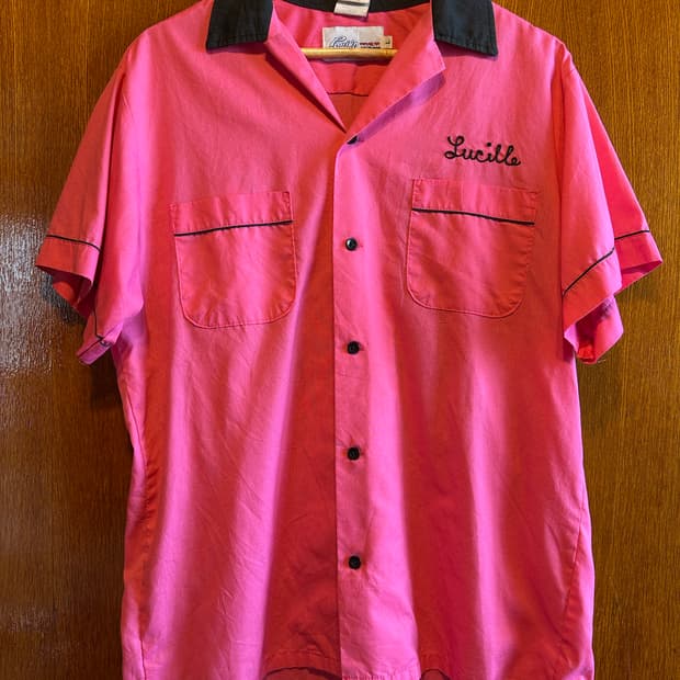 빈티지 볼링셔츠 L