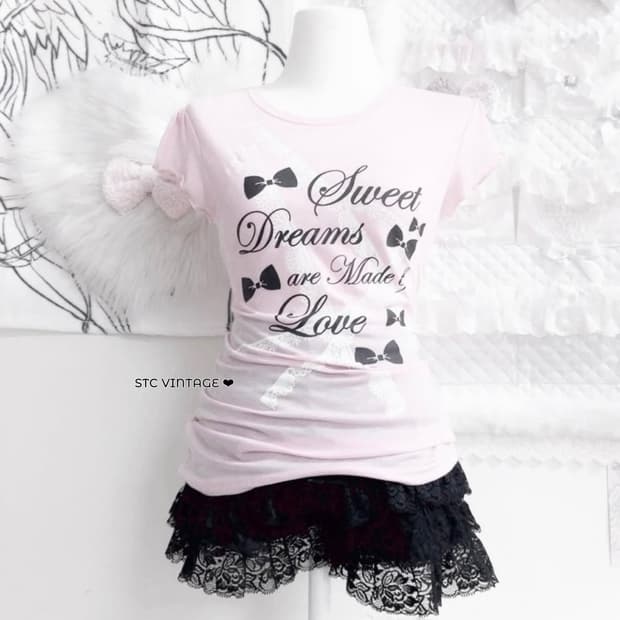 히메갸루 러블리 핑크 반팔 티셔츠 