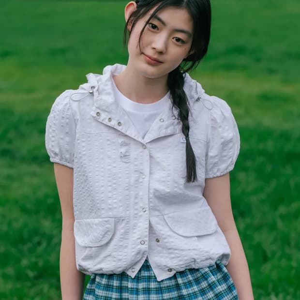 오헤시오 윈드브레이커 화이트