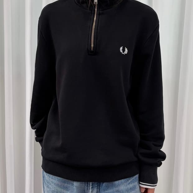 [M]프레드 페리 하프집업 스웻 셔츠 맨투맨