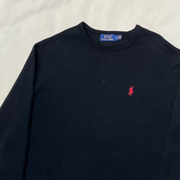 L 폴로랄프로렌 블랙 맨투맨