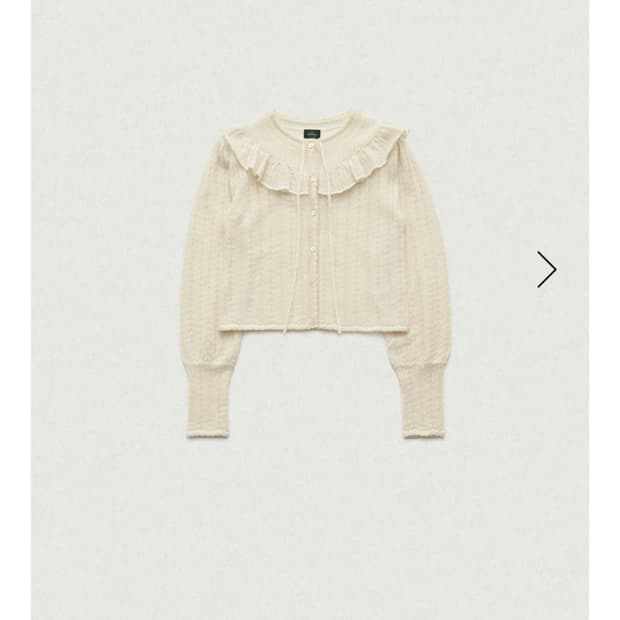 더바넷 Finni Pointelle 니트 가디건