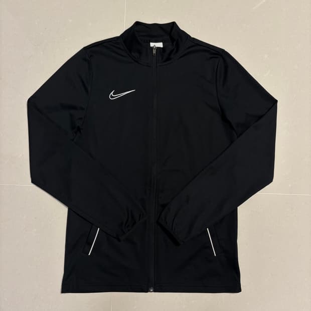 정품 나이키 스우시 블랙 트랙탑 트레이닝 집업 저지