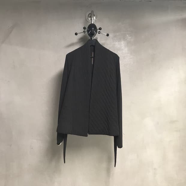 릭 오웬스 블랙 퀄팅 코트 6