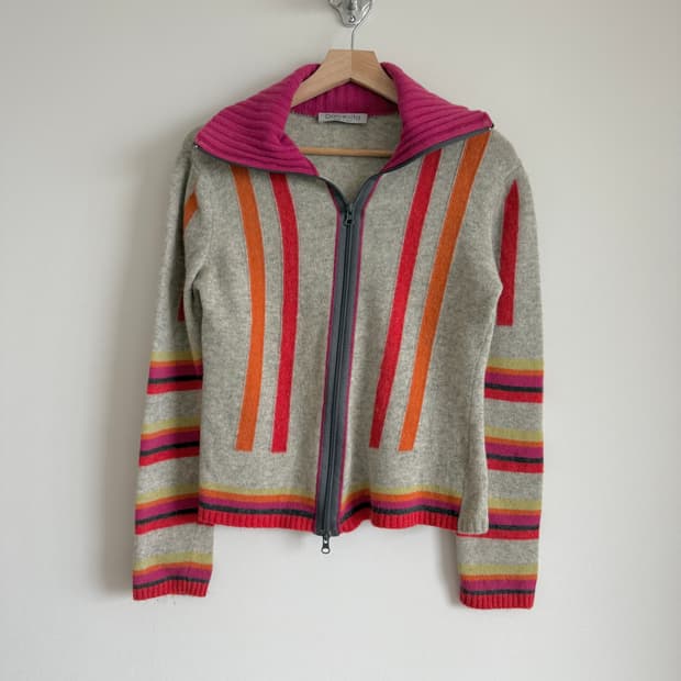 Dolcevita 울 집업 니트 가디건(ITALY)