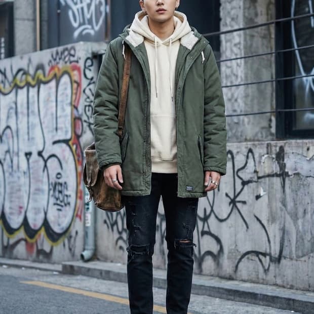 LEVI'S 리바이스 써모어 쉐르파 후드 파카