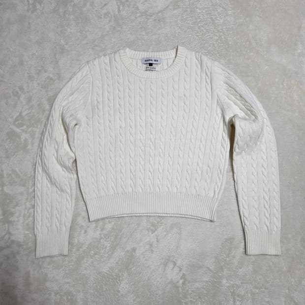 (L)여성 제너럴아이디어 케이블 니트 