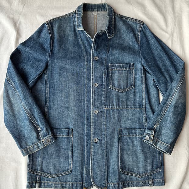 올드 유니클로 데님 초어자켓 L 
