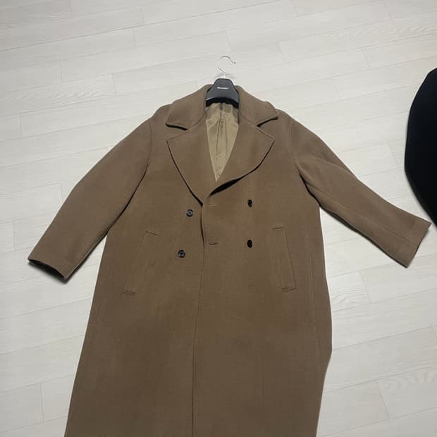 (S) 비바스튜디오 캐시미어 더블코트 라이트 브라운