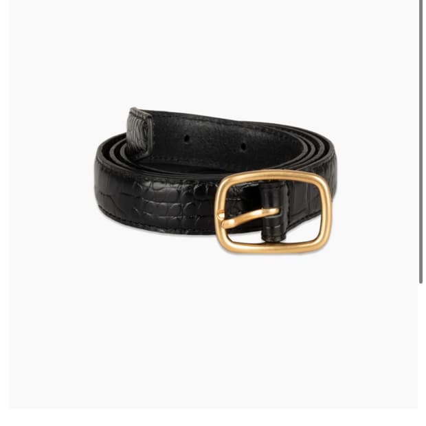구매) aieul Narrow belt_black(croco) 80사이즈