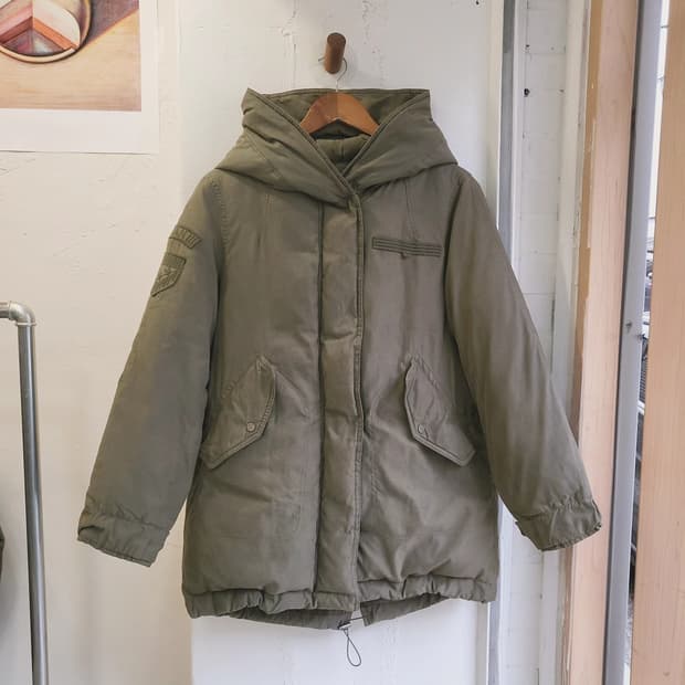 Vanake 여성 덕다운 야상 패딩점퍼 M