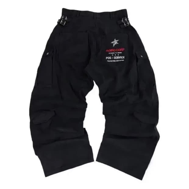 포그서비스 x 아오이로 콜라보 하카리 팬츠 (0사이즈)