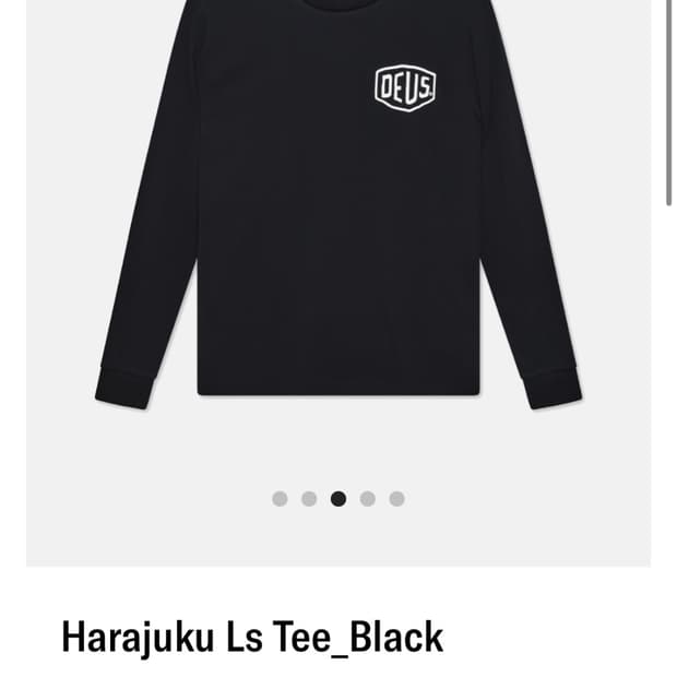 데우스 Harajuku Ls Tee_Black