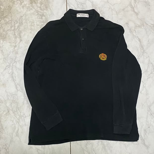 버버리 긴팔 카라 티셔츠 사이즈 100
