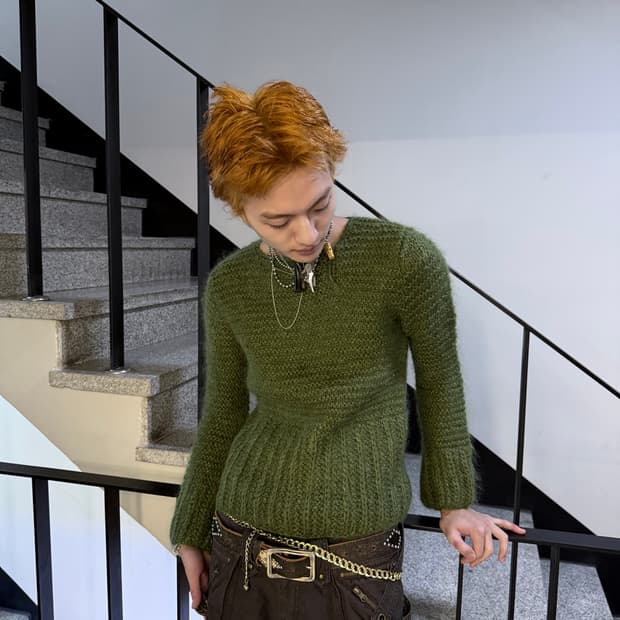 mohair ethnic sweater