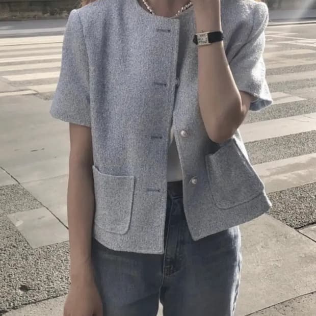 아카이브제이투유 트위드 자켓 