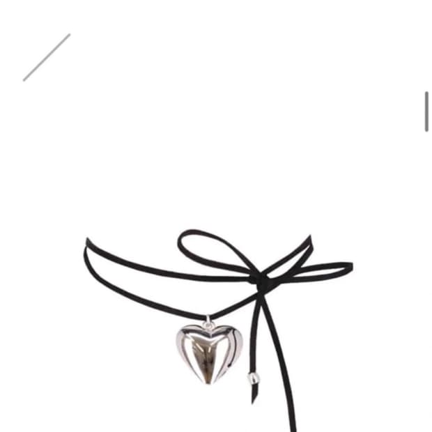 코프 윤비누 한소희 하트 목걸이 에이블리 코프 Lovable 초커 목걸이