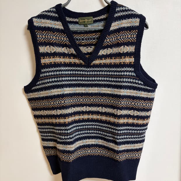 [L]부기홀리데이 페어아일 니트 베스트