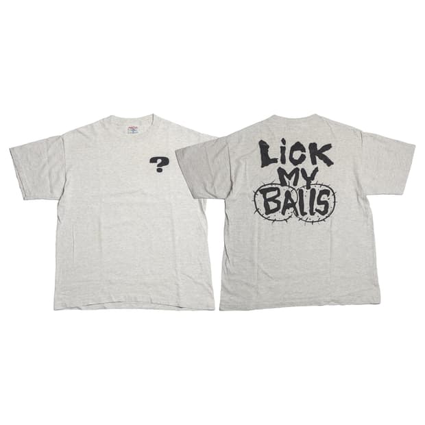 90's 'Lick My Balls' 성인 유머 티셔츠