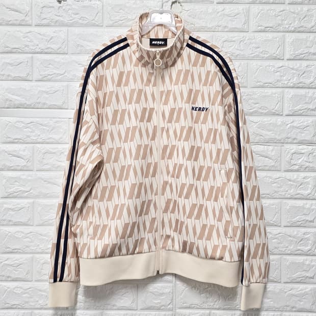 택포// 널디 심볼 패턴 트랙탑 L 크림