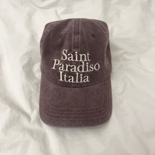 빈티지 브라운 캡모자