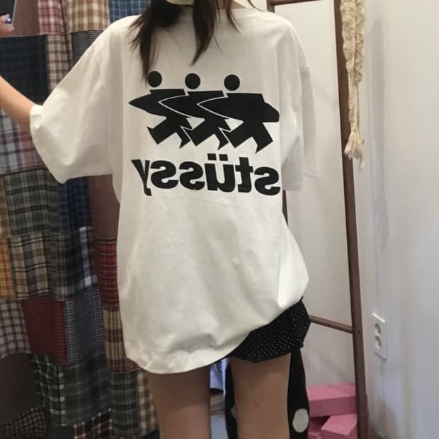 스투시 서퍼맨 반팔 티셔츠
