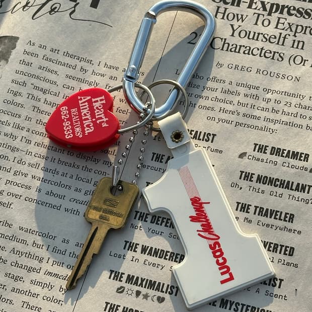[EAST] America vintage keyring