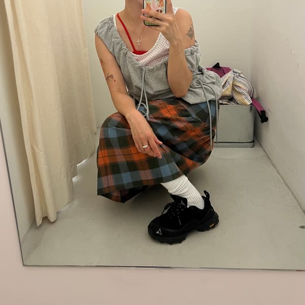 베이스레인지 갈린 스커트 프레임 플래드 