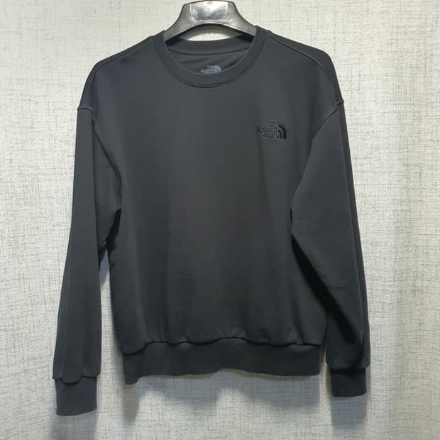 노스페이스 루즈핏 블랙  맨투맨 티셔츠 