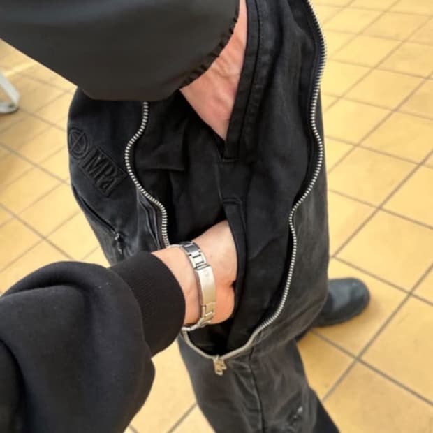 플라스틱 프로덕트 MPa two pockets pants 지퍼 팬츠