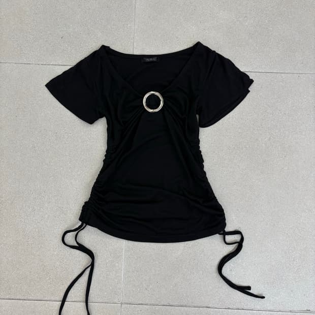 오링 셔링 어깨트임 반팔