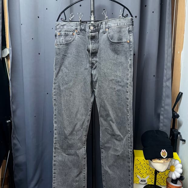 리바이스 501 93 프리미엄 흑청바지 34X32