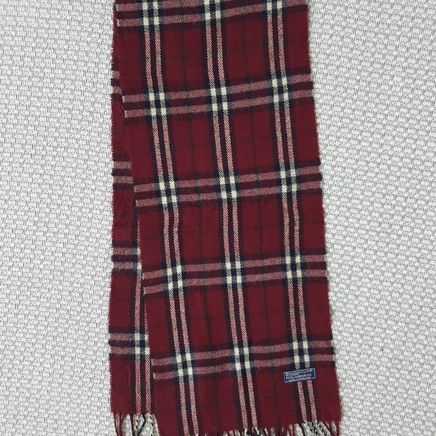 1980 버버리 울 머플러